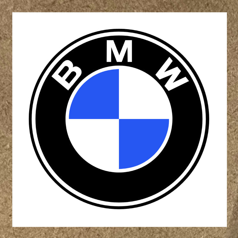Sticker Logo BMW Bleu Intense & Blanc – Version Moderne