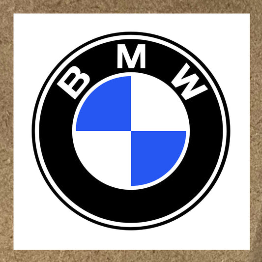 Sticker Logo BMW Bleu Intense & Blanc – Version Moderne