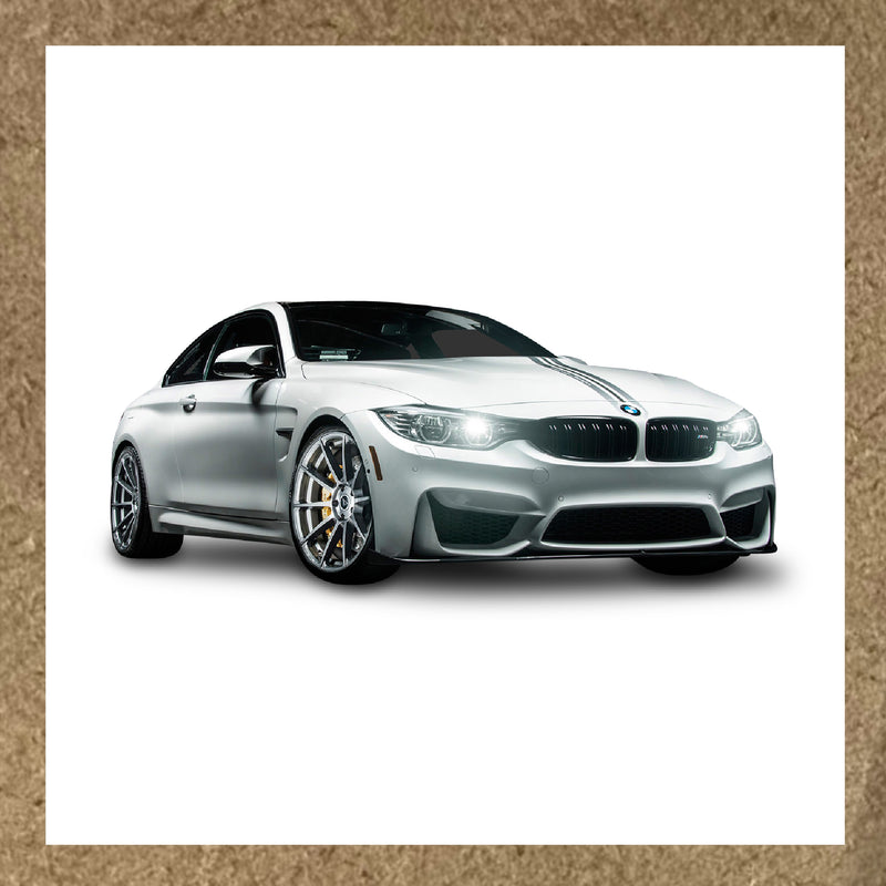 Sticker BMW M4 Gris Silver – Coupé Sport Racing Premium