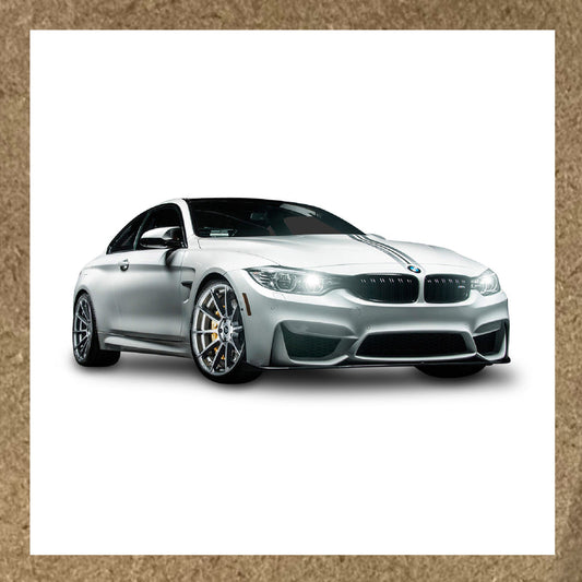 Sticker BMW M4 Gris Silver – Coupé Sport Racing Premium