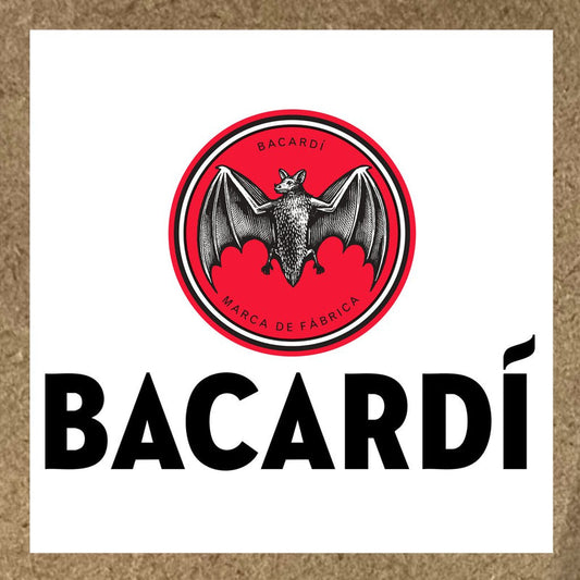 Sticker Bacardi - Logo rond rouge