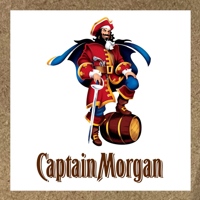 Sticker Captain Morgan avec un pirate