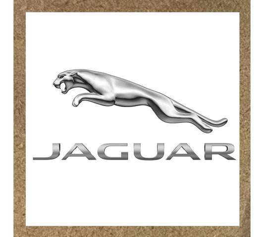 Sticker logo Jaguar avec texte