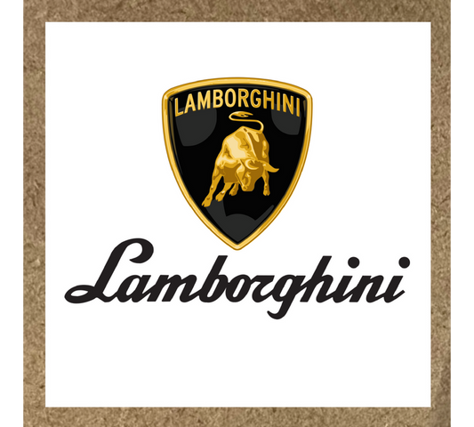 Sticker Lamborghini logo et écriture