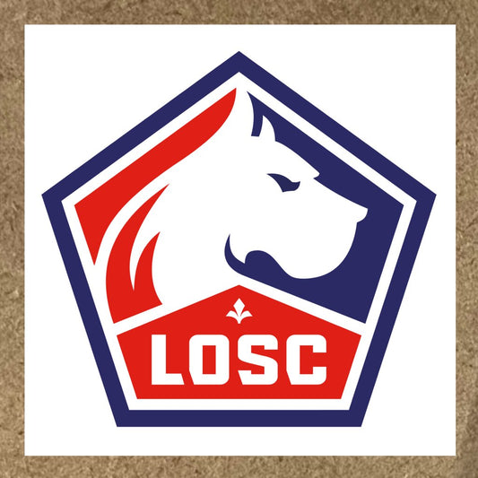 Sticker Losc avec tête de lion