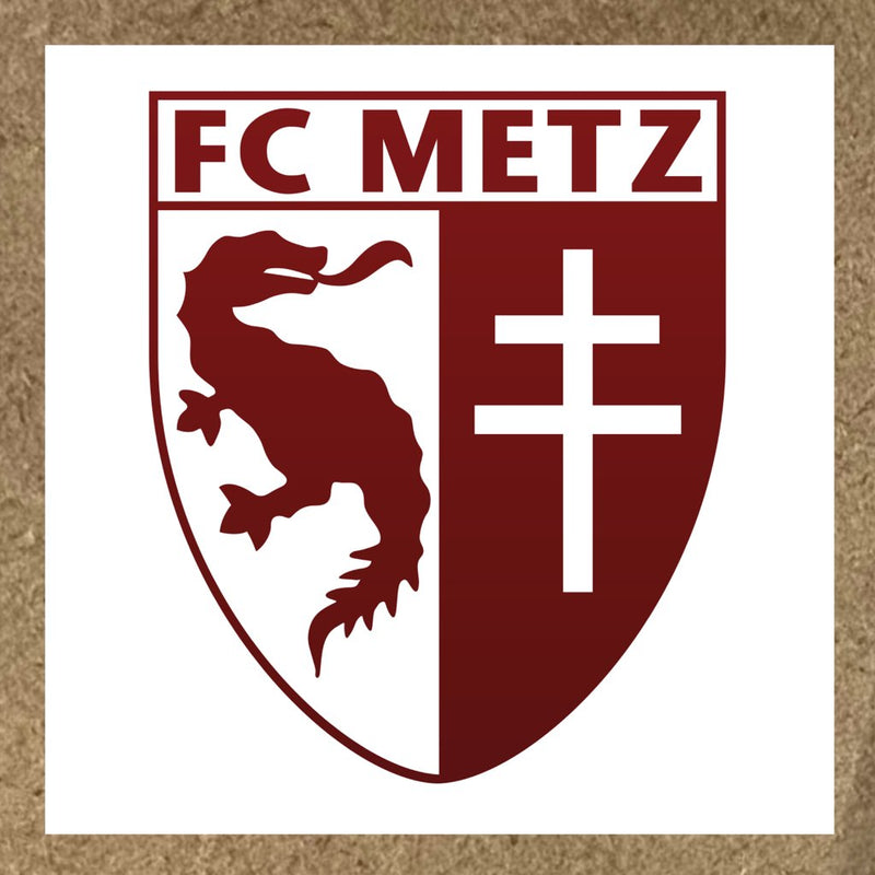 Sticker Fc Metz logo rouge et blanc