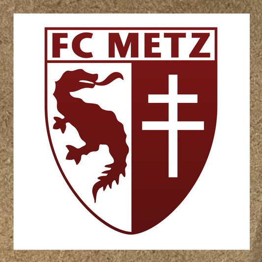 Sticker Fc Metz logo rouge et blanc