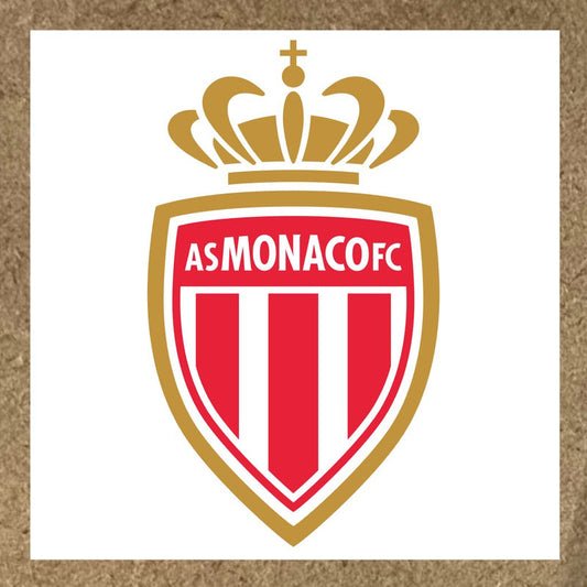 Sticker Monaco écu avec bandes rouges et blanches