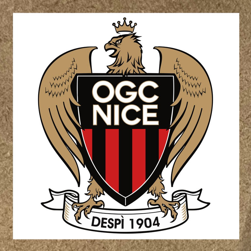 Sticker Nice écu noir avec bandes rouges et aigle doré