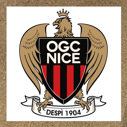 Sticker Nice écu noir avec bandes rouges et aigle doré