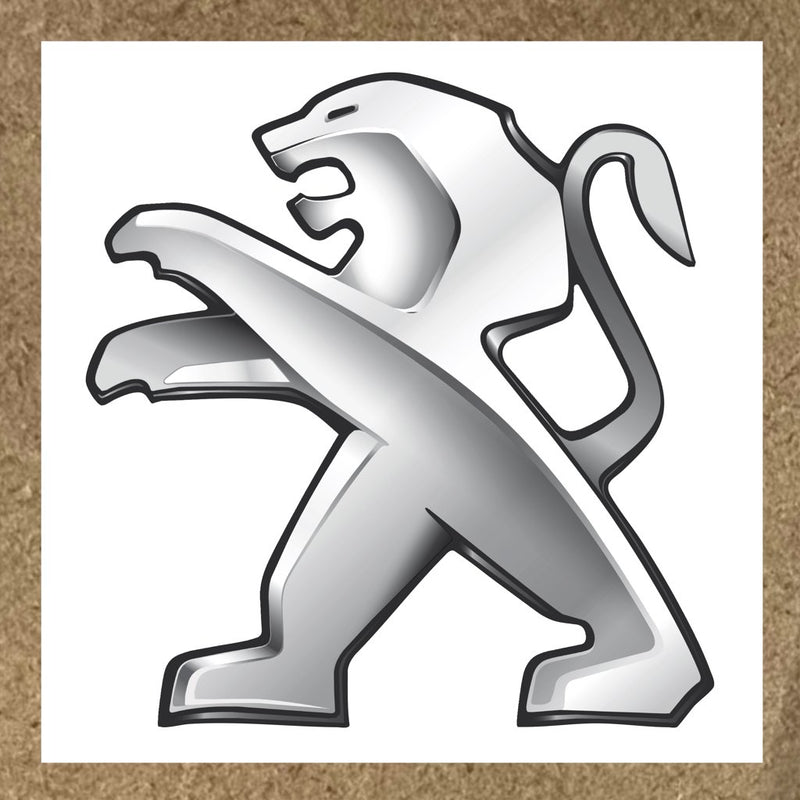Sticker Peugeot avec lion en position debout