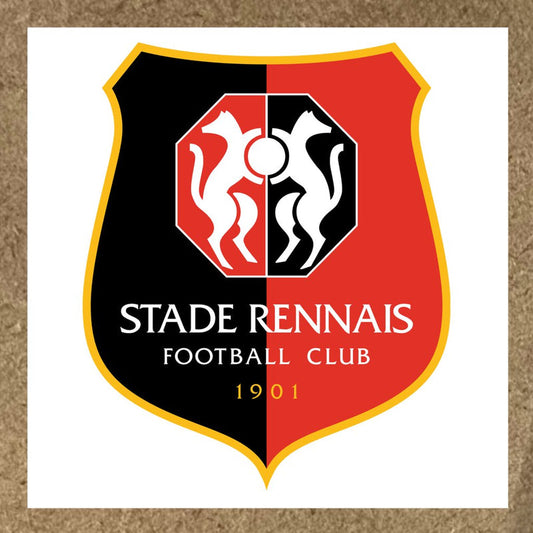 Sticker Rennes rouge et noir