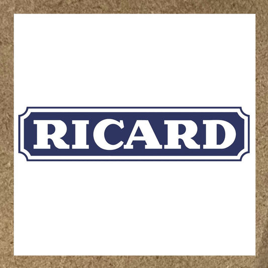 Sticker Ricard écriture et cadre rectangle