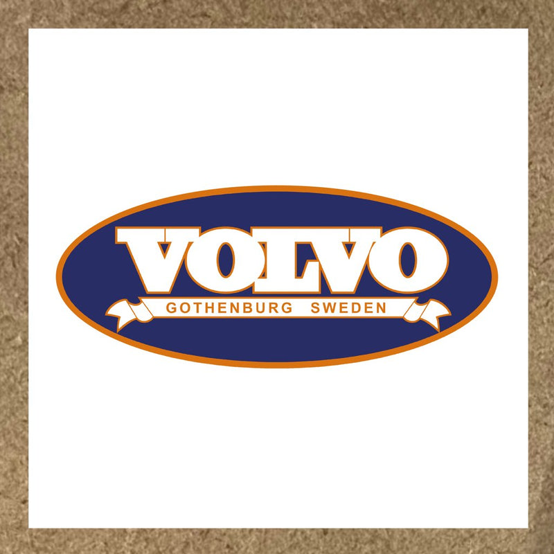Sticker Volvo logo ovale avec texte