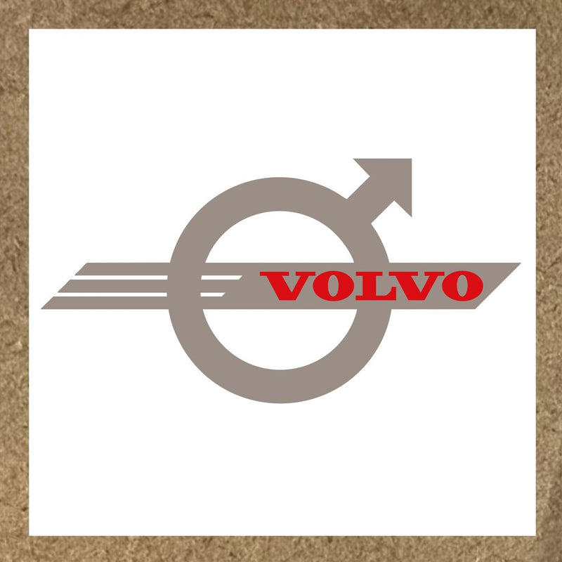 Sticker Volvo avec logo et flèche vers le haut