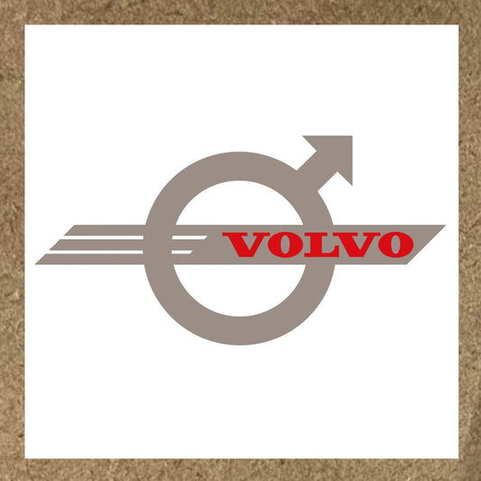 Sticker Volvo avec logo et flèche vers le haut