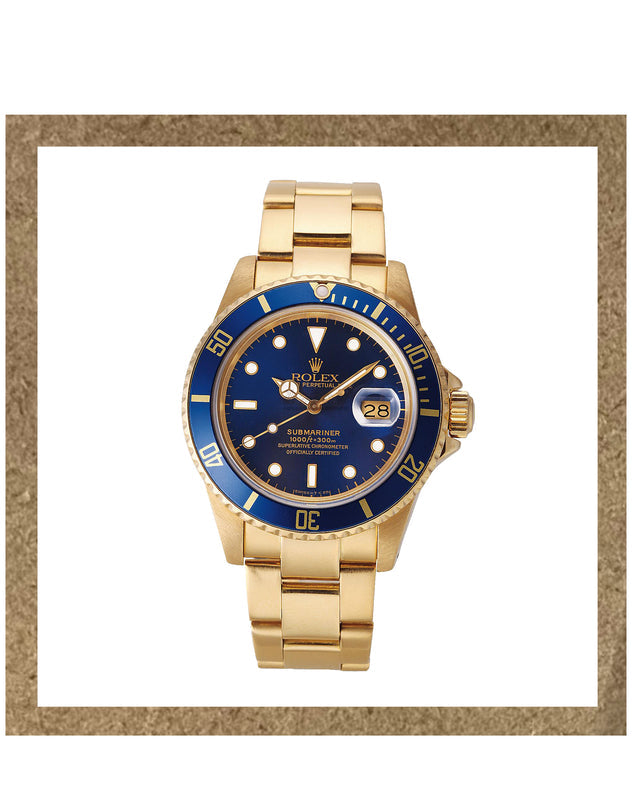 Sticker Rolex Submariner Date Or jaune