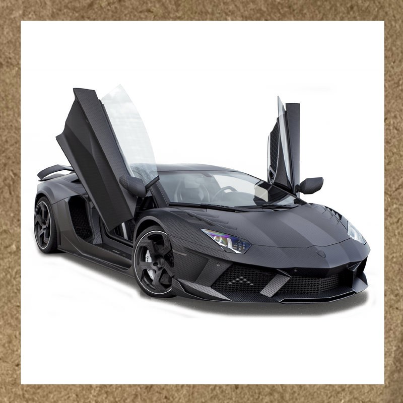 Sticker Lamborghini Aventador noir