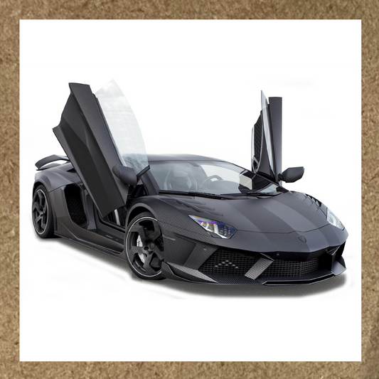 Sticker Lamborghini Aventador noir