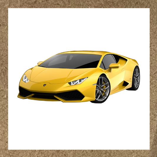 Sticker Lamborghini Huracán jaune