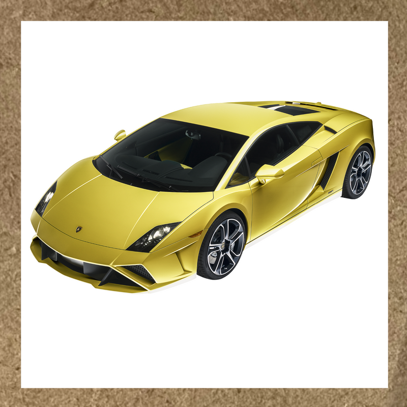 Sticker Lamborghini Gallardo jaune