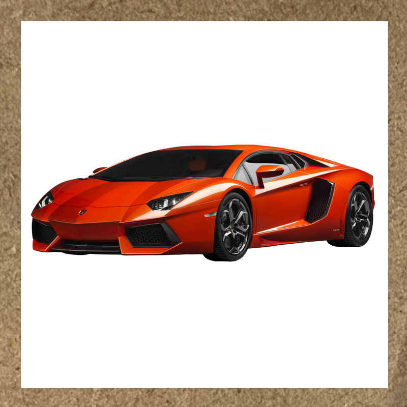 Sticker Lamborghini Aventador rouge