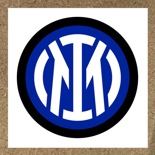 Sticker Inter Milan avec logo rond bleu et lettres M et I