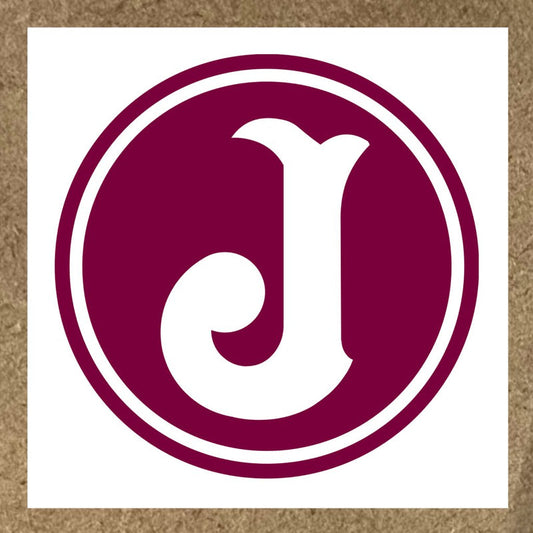 Sticker Juventus avec lettre J stylisée dans un cercle