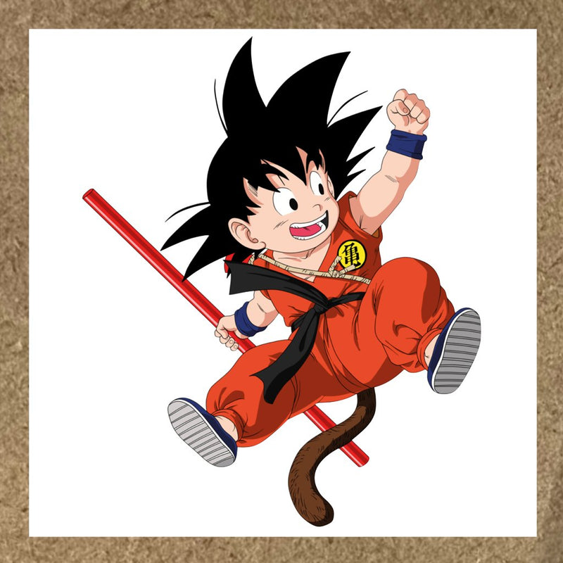 Sticker Dragon Ball Z Goku en uniforme orange