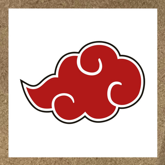Sticker Naruto nuage rouge Akatsuki