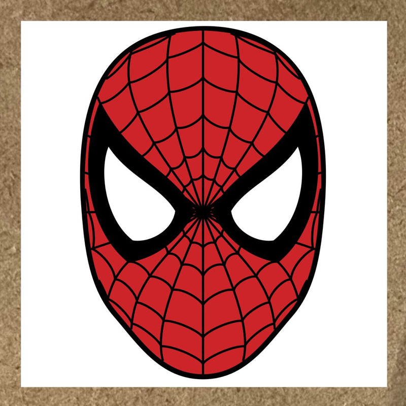 Sticker Spider Man avec le masque rouge