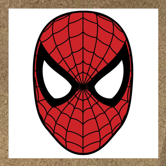 Sticker Spider Man avec le masque rouge
