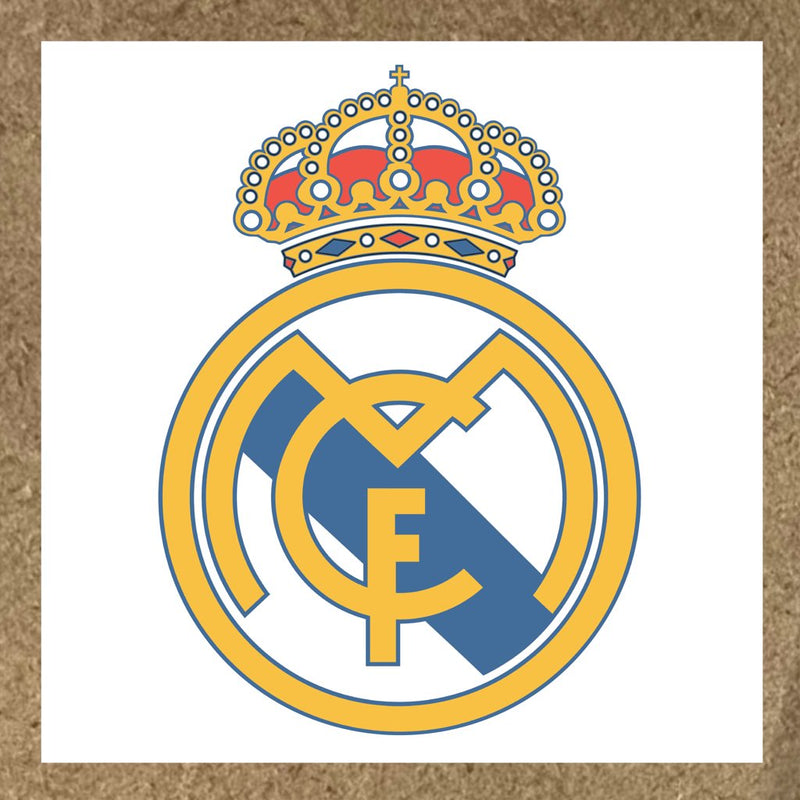 Sticker Réal Madrid avec logo circulaire et couronne