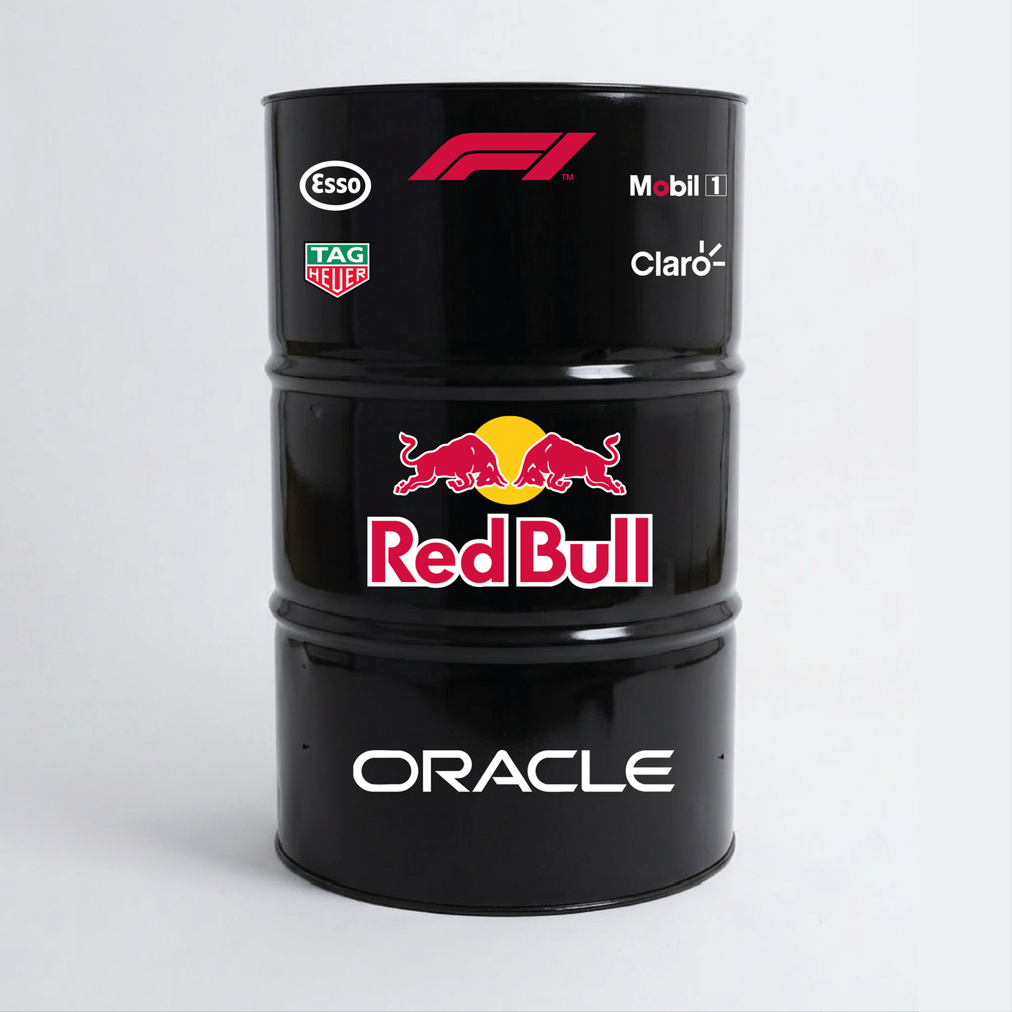 Kit de 8 stickers Formule 1 écurie Redbull pour bidon décoratif