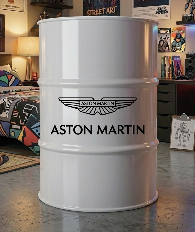 Kit de 2 stickers Aston Martin logo pour baril décoratif