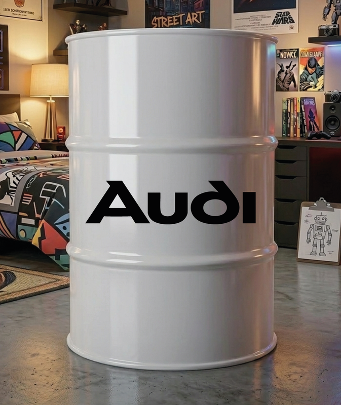 Kit de 2 stickers Audi logo pour baril décoratif