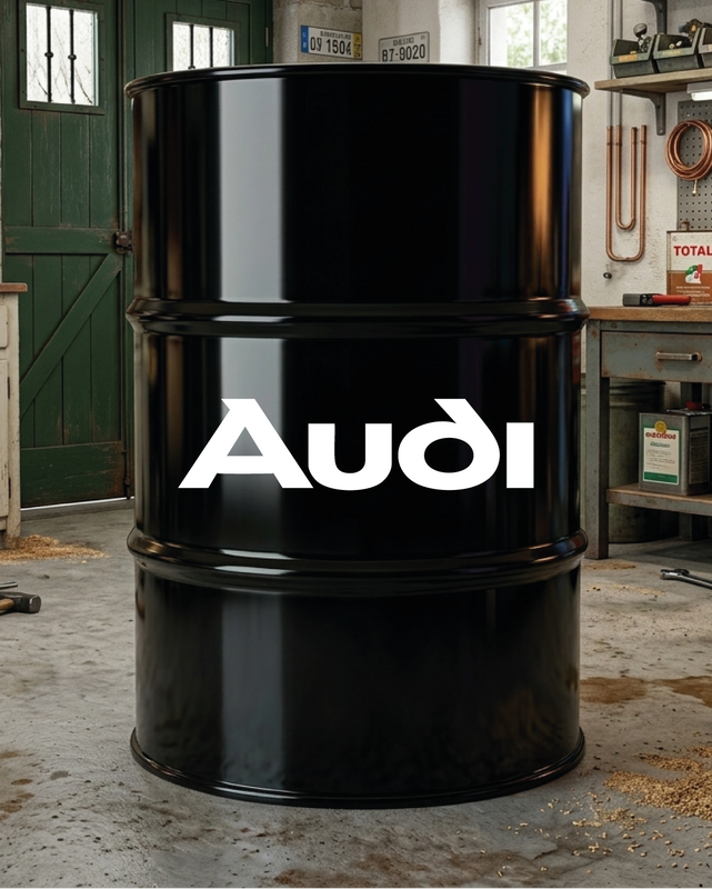 Kit de 2 stickers Audi logo pour baril décoratif