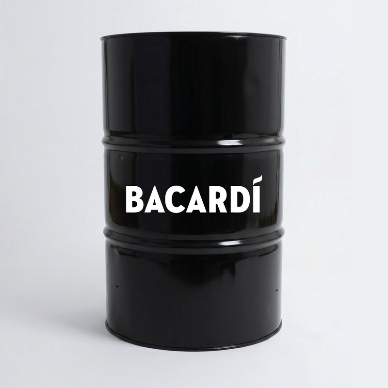 Kit de 2 stickers Bacardi logo pour baril décoratif