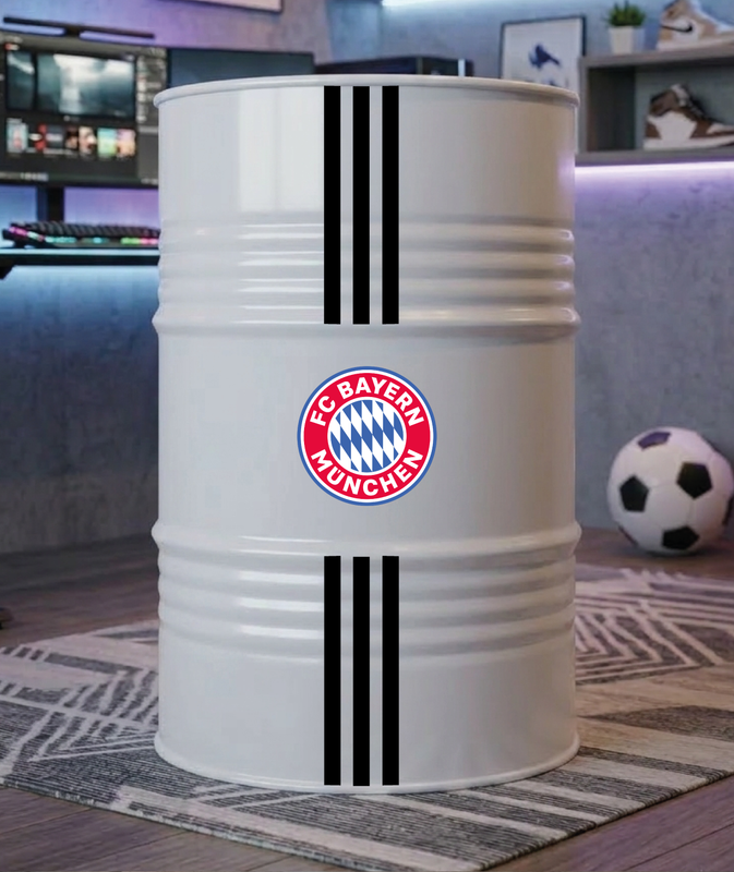 Baril décoratif avec kit de 4 stickers FC BAYERN MUNICH 