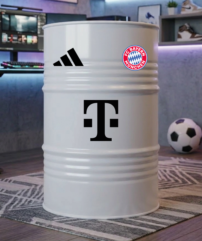 Baril décoratif avec kit de 4 stickers FC Bayern Munchen 