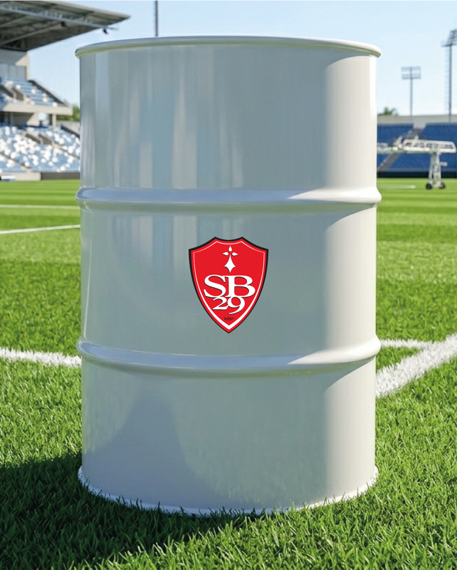 Baril décoratif avec kit de 2 stickers Brest en situation réelle