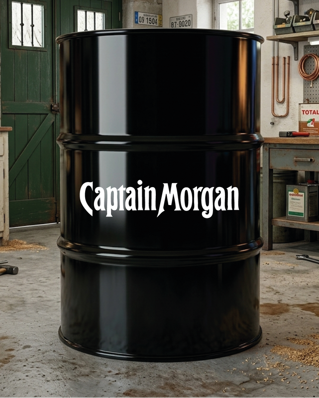 Kit de 2 stickers Captain Morgan logo pour baril décoratif