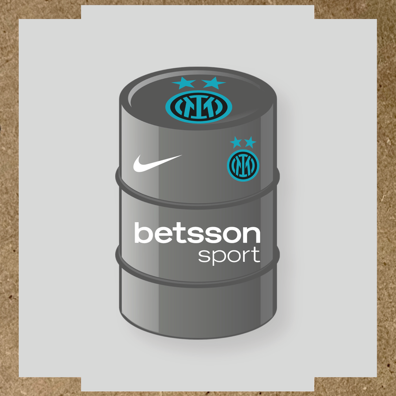 Kit de 4 stickers Inter Milan pour baril décoratif couleur:blanc