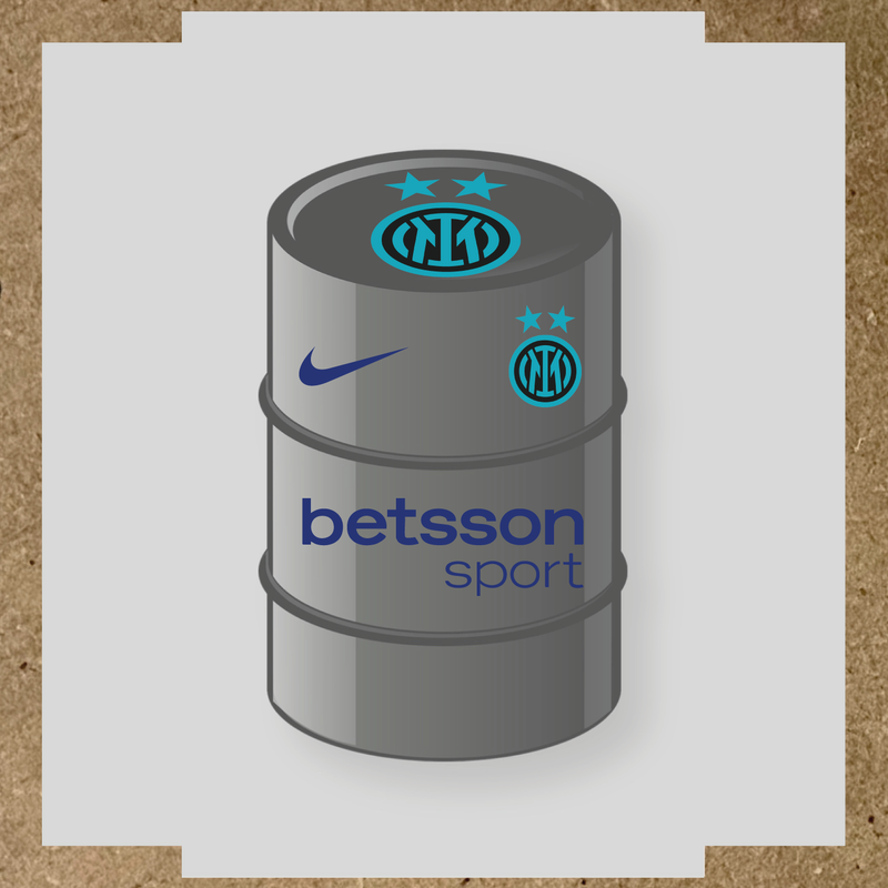 Kit de 4 stickers Inter Milan pour baril décoratif couleur:bleu indigo