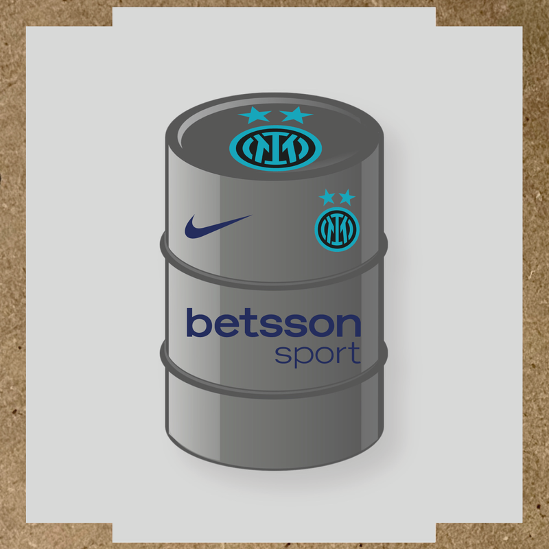 Kit de 4 stickers Inter Milan pour baril décoratif couleur:bleu nuit