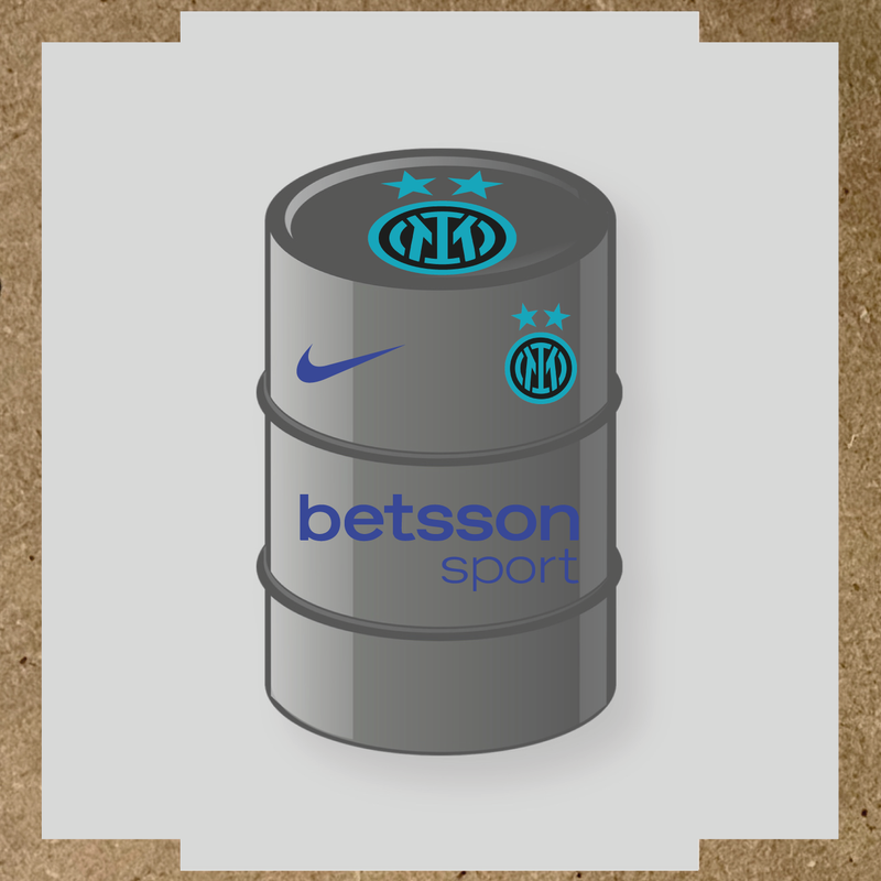 Kit de 4 stickers Inter Milan pour baril décoratif couleur:bleu roi