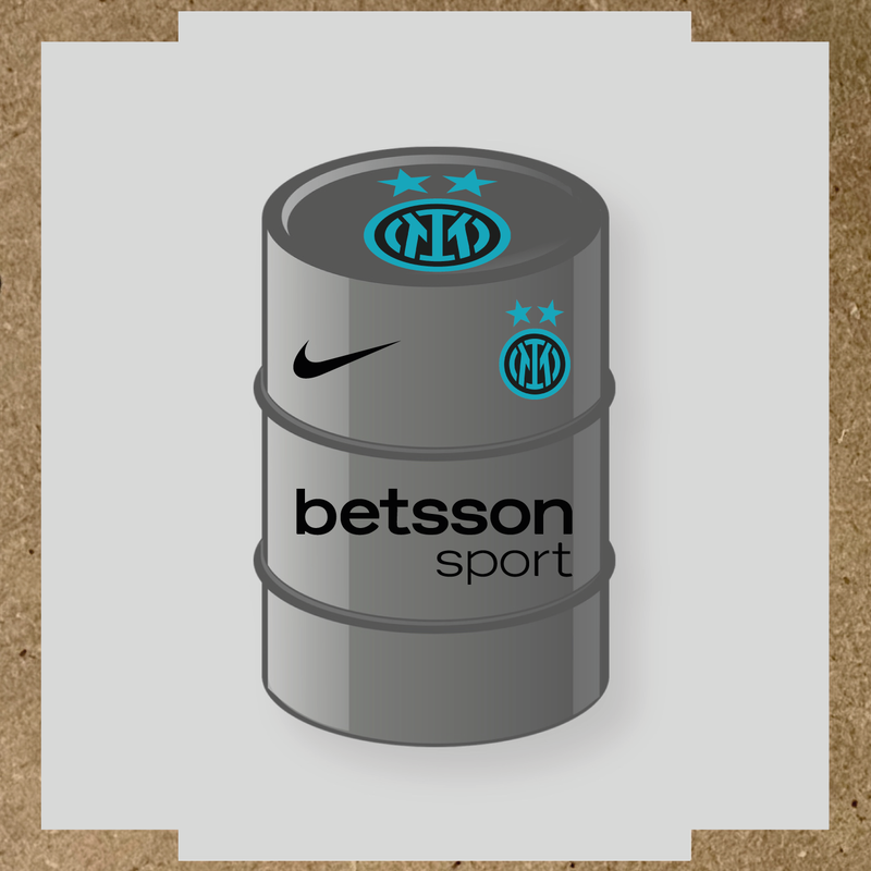 Kit de 4 stickers Inter Milan pour baril décoratif couleur:noir