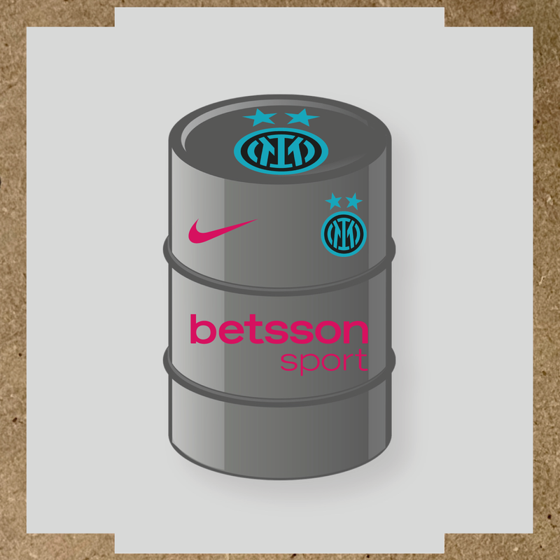 Kit de 4 stickers Inter Milan pour baril décoratif couleur:rose