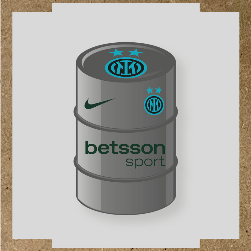 Kit de 4 stickers Inter Milan pour baril décoratif couleur:vert forêt