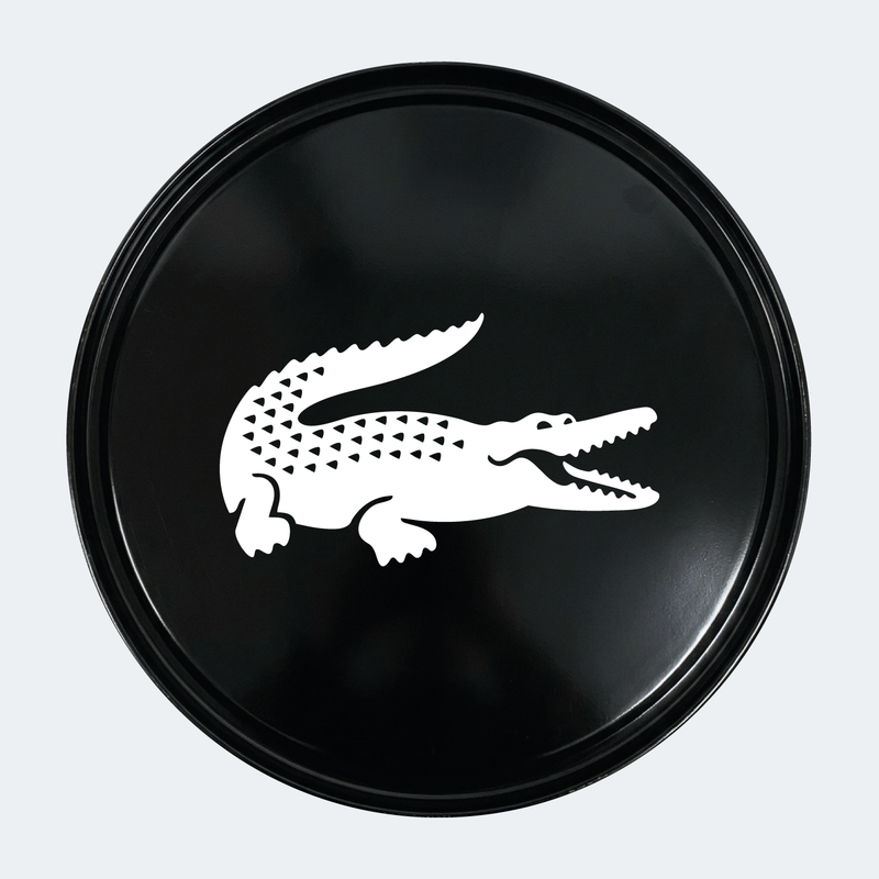 Kit de 2 stickers Lacoste logo pour baril décoratif